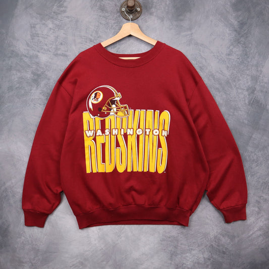 90s Red Washington Redskins Crewneck Sweatshirt 6421