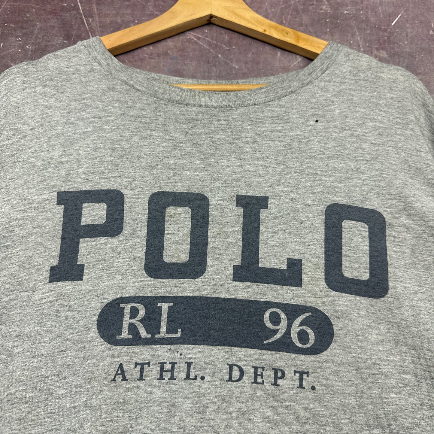 90s Grey Polo RL 96 Longsleeve Shirt 3727