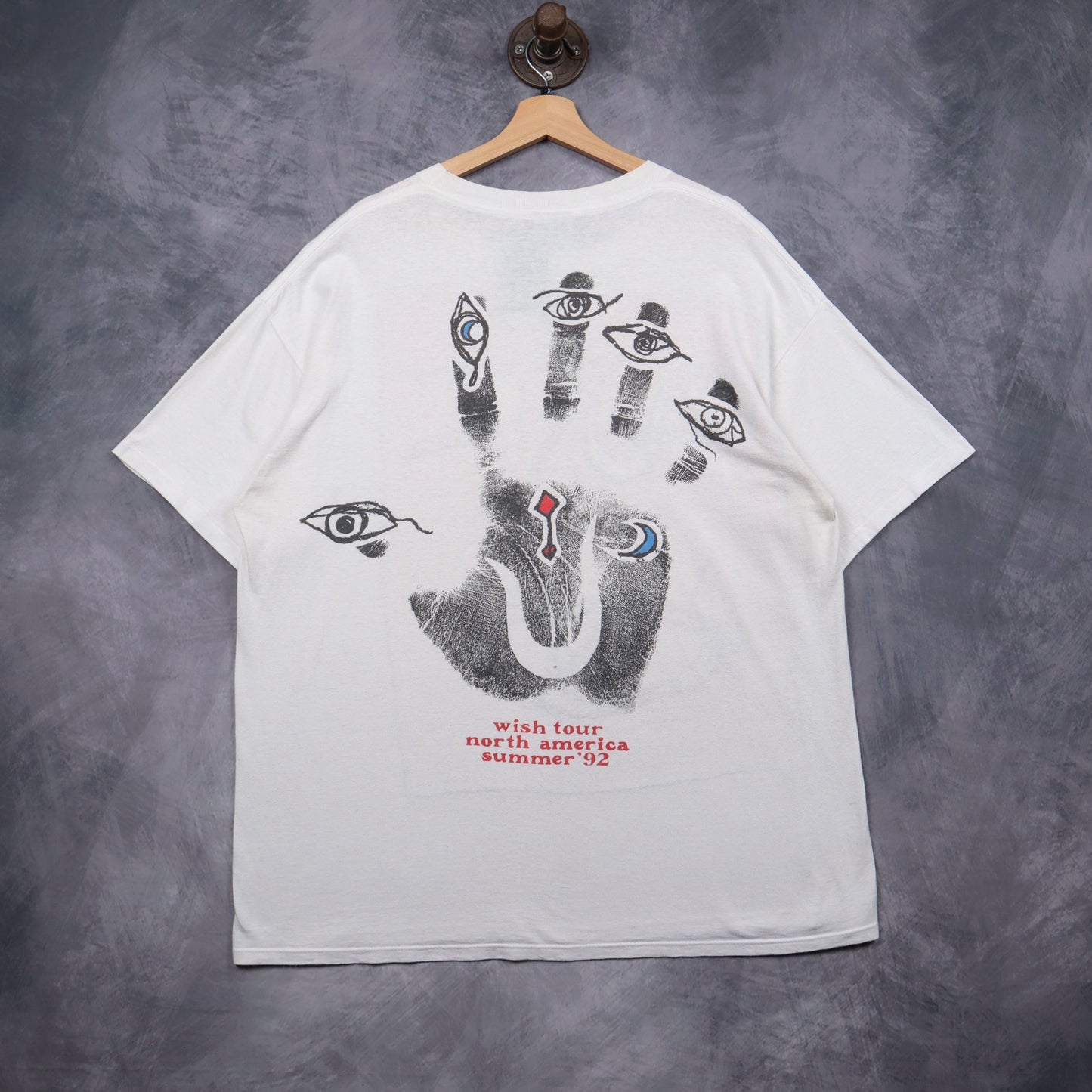 1992 White The Cure Wish Tour Shirt 5157