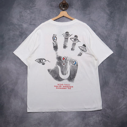 1992 White The Cure Wish Tour Shirt 5157