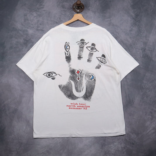 1992 White The Cure Wish Tour Shirt 5157