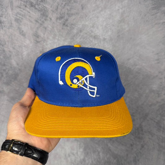 1995 Blue Los Angeles Rams Game Day Snapback Hat 6884