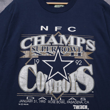 1993 Navy Blue Dallas Cowboys NFC Champs Shirt 6628