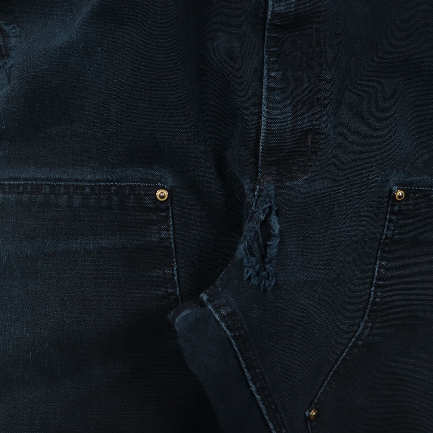 90s Faded Black Carhartt Double Knee Carpenter Work Pants 5053