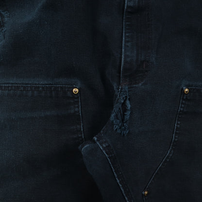 90s Faded Black Carhartt Double Knee Carpenter Work Pants 5053