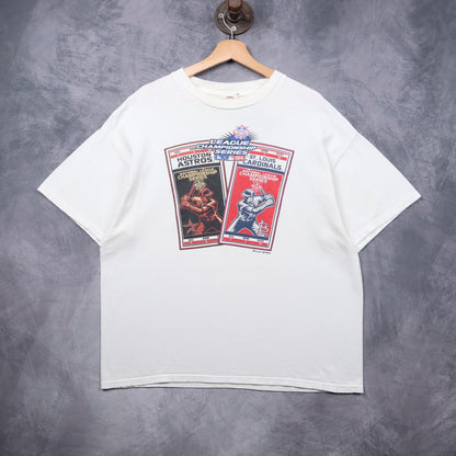 2004 White Astros vs Cardinals NLCS Championship Series Shirt 5521