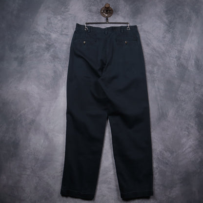 90s Faded Black Jos. A. Bank Pleated Chino Pants 5278