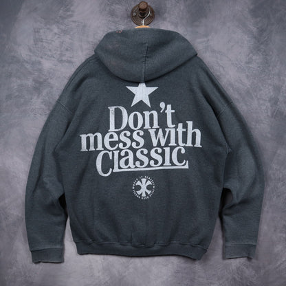 00s Dark Grey Texas Longhorns Zip Up Hoodie 5670