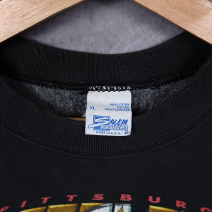 1994 Black Pittsburgh Steelers Helmet Crewneck Sweatshirt 6436