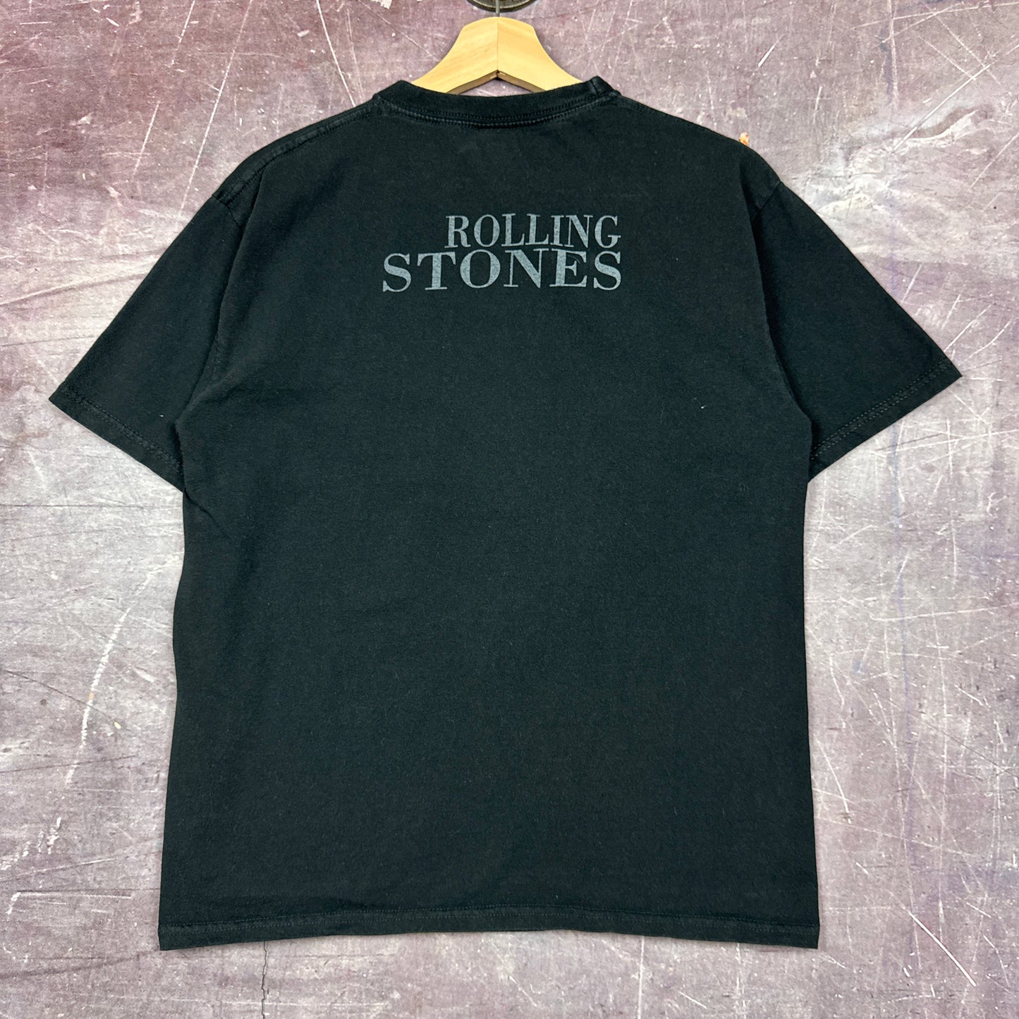 Early 00s Black Rolling Stones Tongue Graphic Shirt M 2961