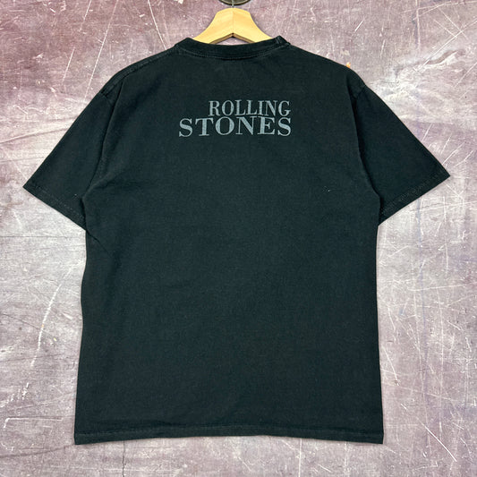 Early 00s Black Rolling Stones Tongue Graphic Shirt M 2961