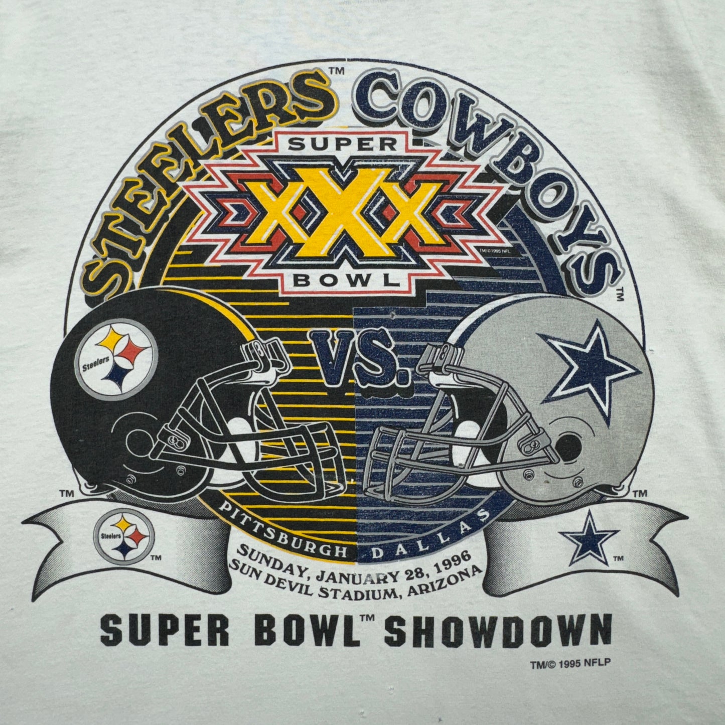 1995 White Super Bowl XXX Shirt 4232