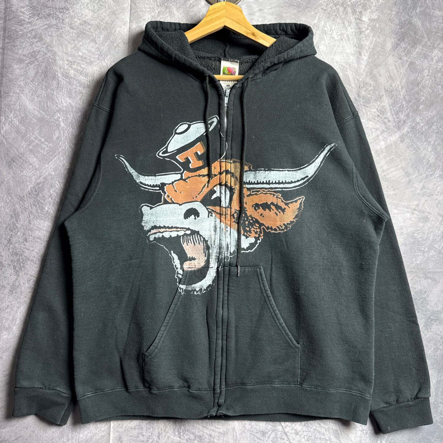 Black Don’t Mess With Classic Texas Longhorns Zip Hoodie 4412