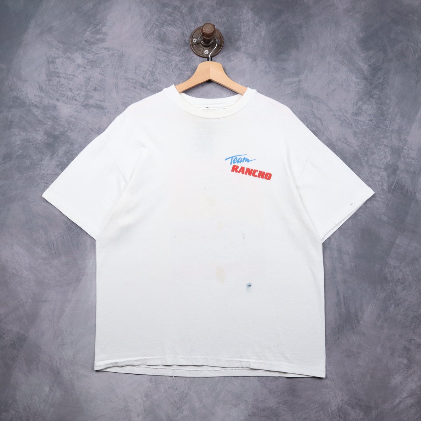 1990 White Team Rancho Baja Racing Suspension Shirt 5529