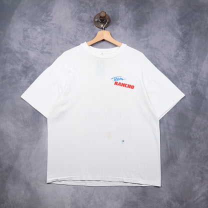 1990 White Team Rancho Baja Racing Suspension Shirt 5529