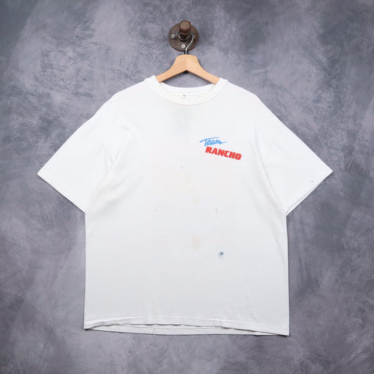 1990 White Team Rancho Baja Racing Suspension Shirt 5529