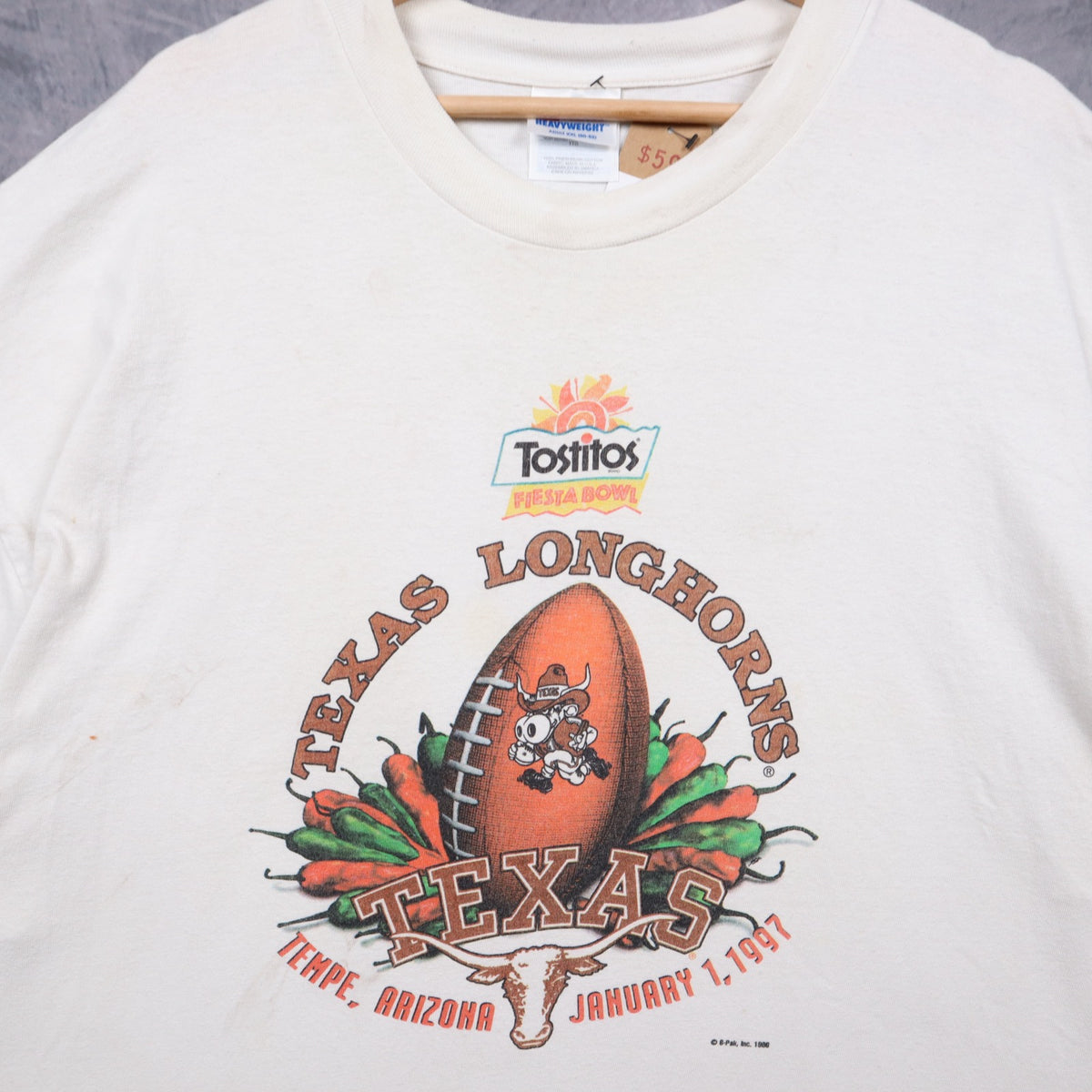 1997 White Texas Longhorns Fiesta Bowl Shirt 5736