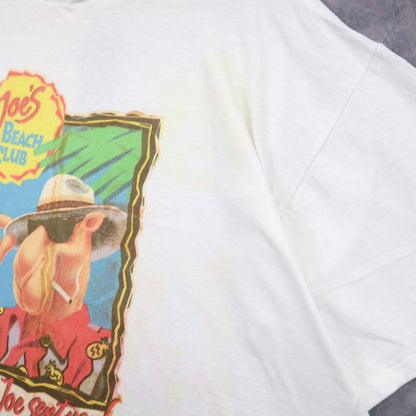 1993 White Joe's Beach Club Camel Pocket Shirt 4658