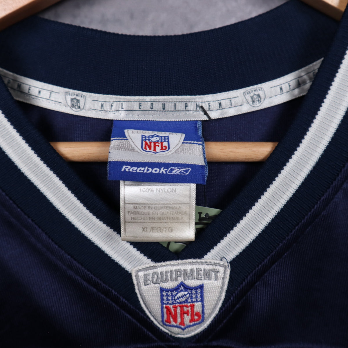 Early 00s Navy Blue Dallas Cowboys Terrell Owens #81 Reebok Jersey 6629