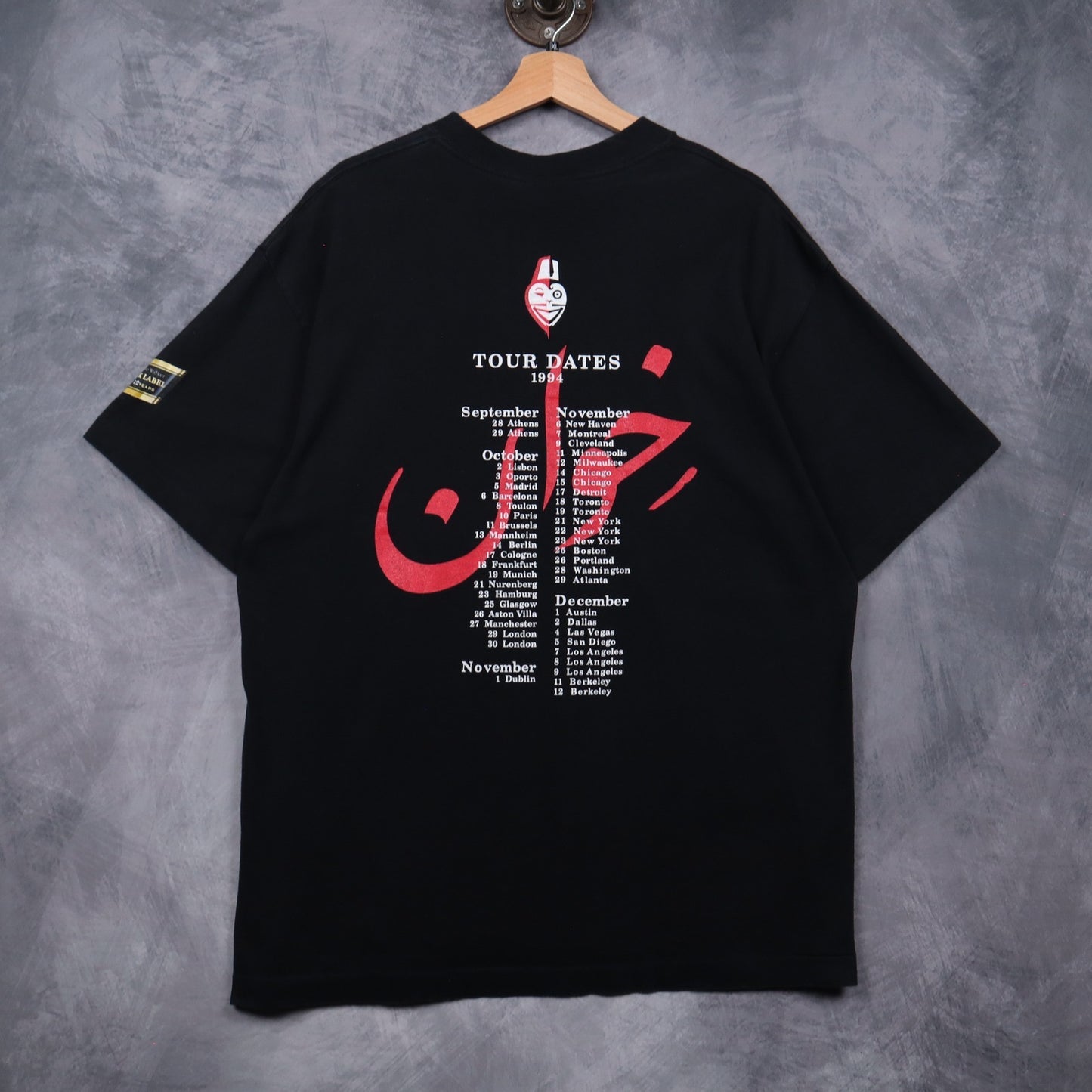 1994 Black Bryan Ferry Mamouna Tour Shirt 4974
