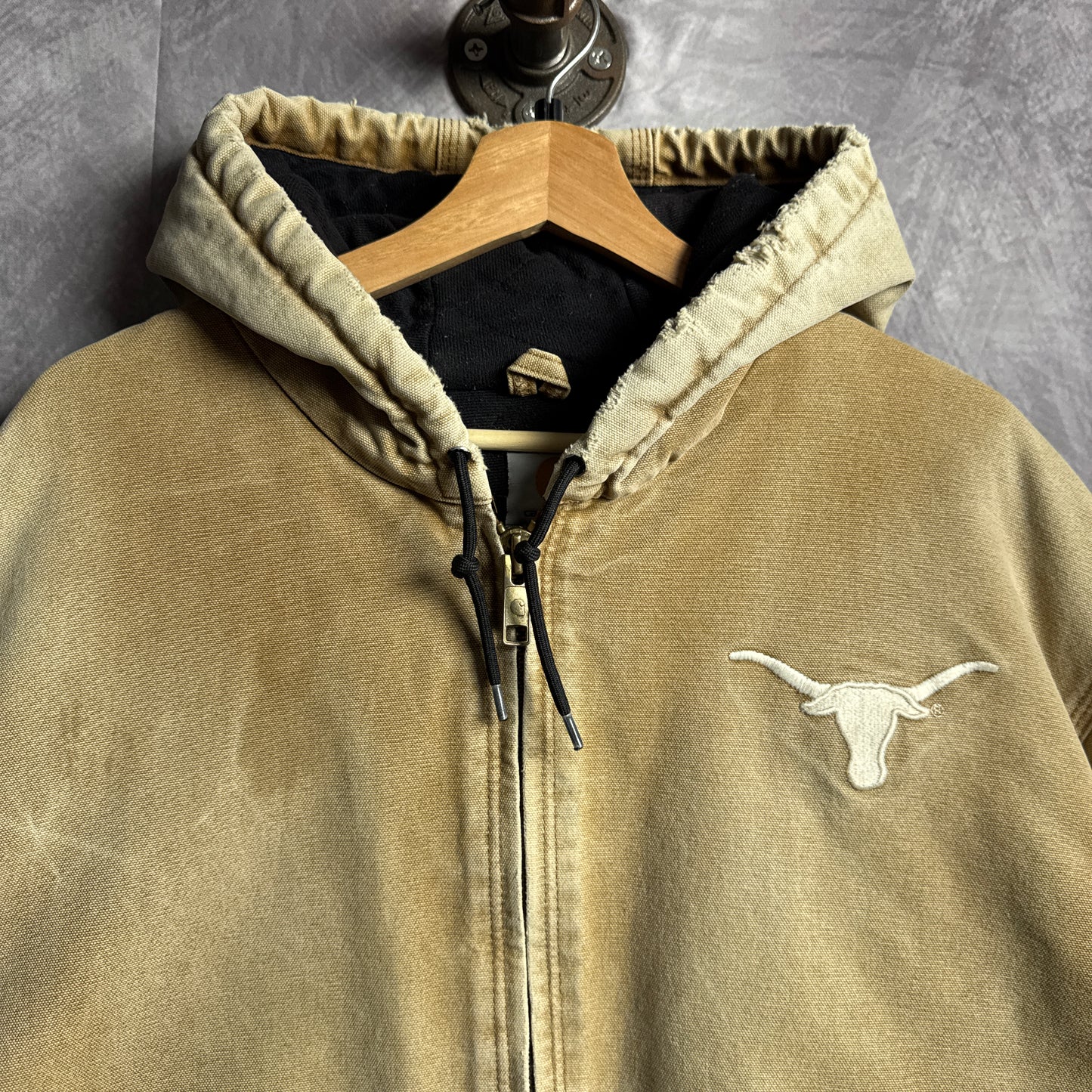 00s Tan Brown Texas Longhorns Carhartt Active Jacket 4449