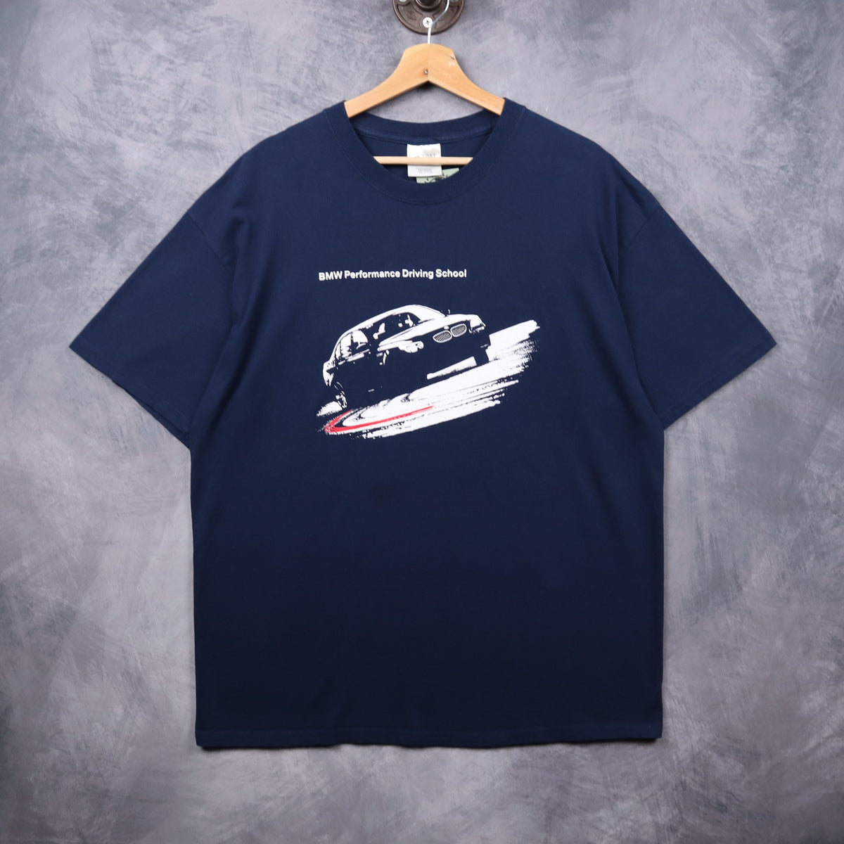 00s Navy Blue BMW Performance Driving School Shirt 7299
