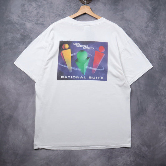 90s White Rational Software Rational Suite Shirt 5391