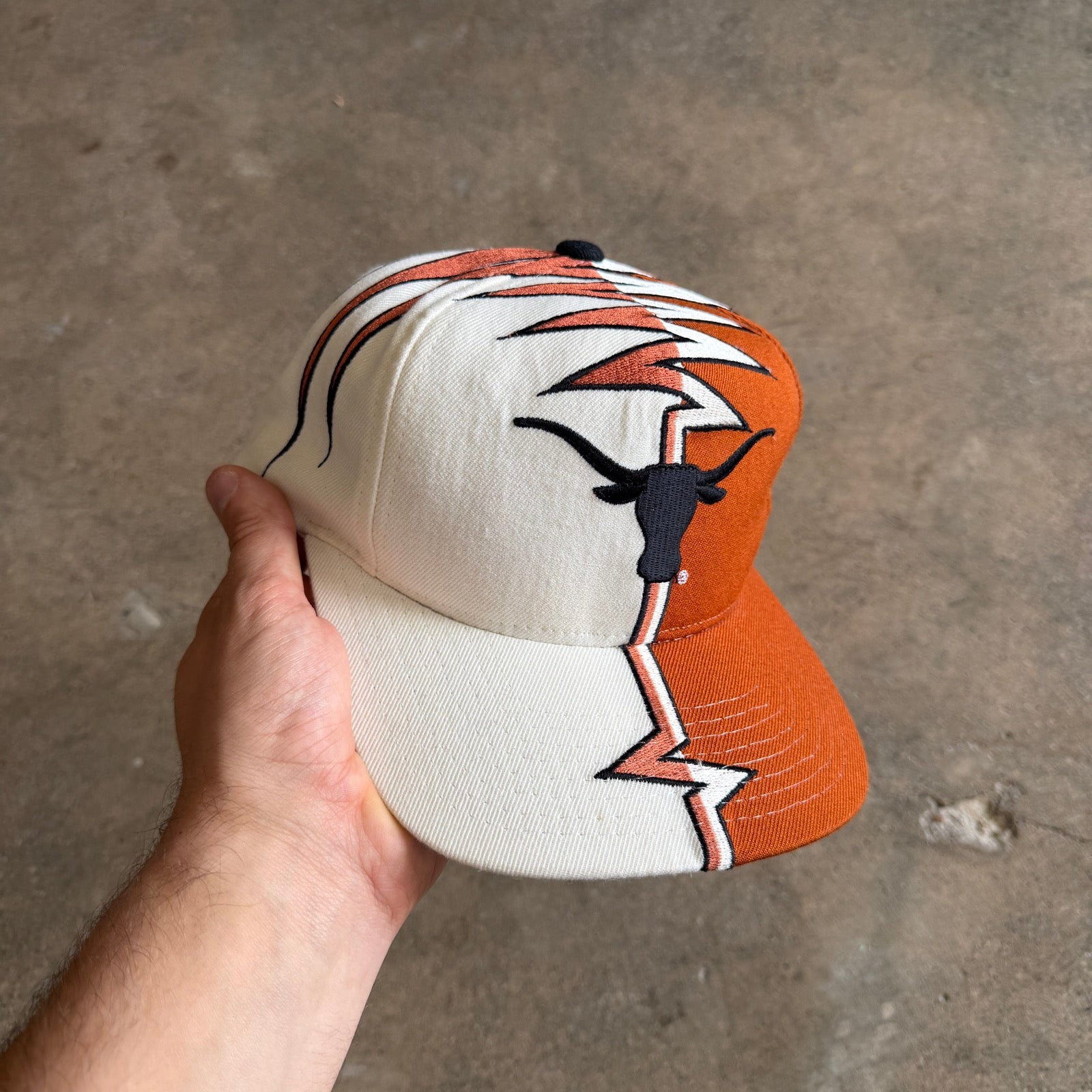 90s Orange Texas Longhorns Starter Shockwave Hat 5778