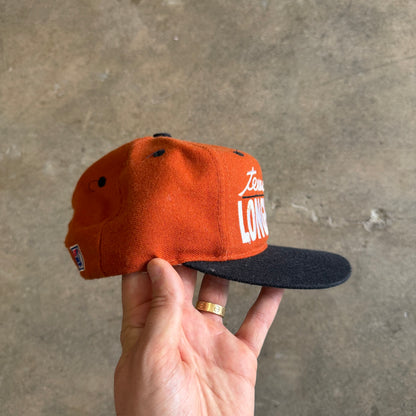 90s Burnt Orange Texas Longhorns Snapback Hat 5800