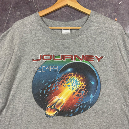 2006 Light Gray Journey Escape Tour Graphic Shirt XL 1171