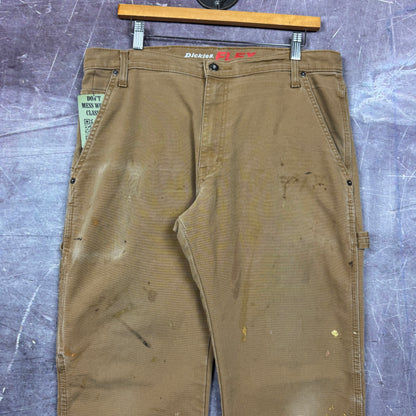 00s Tan Brown Dickies Carpenter Work Pants 35x31 2046