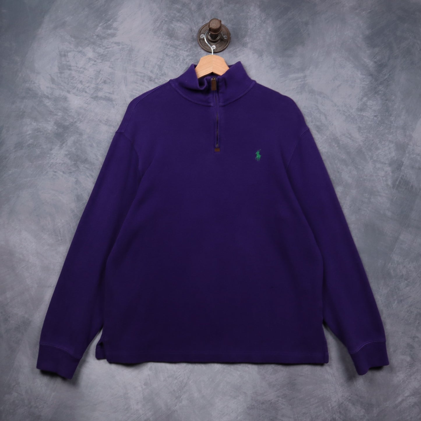 00s Purple Polo Ralph Lauren Quarter Zip Sweatshirt 5465