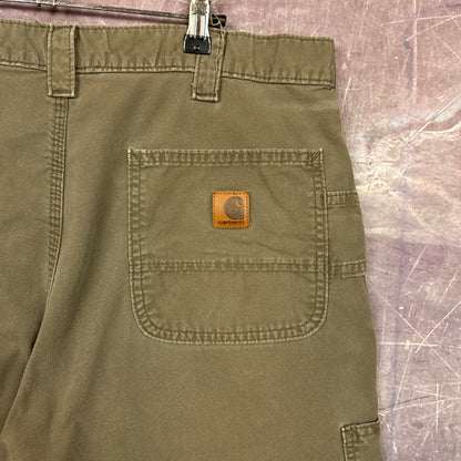 00s Green Carhartt Shorts 36x11 3524