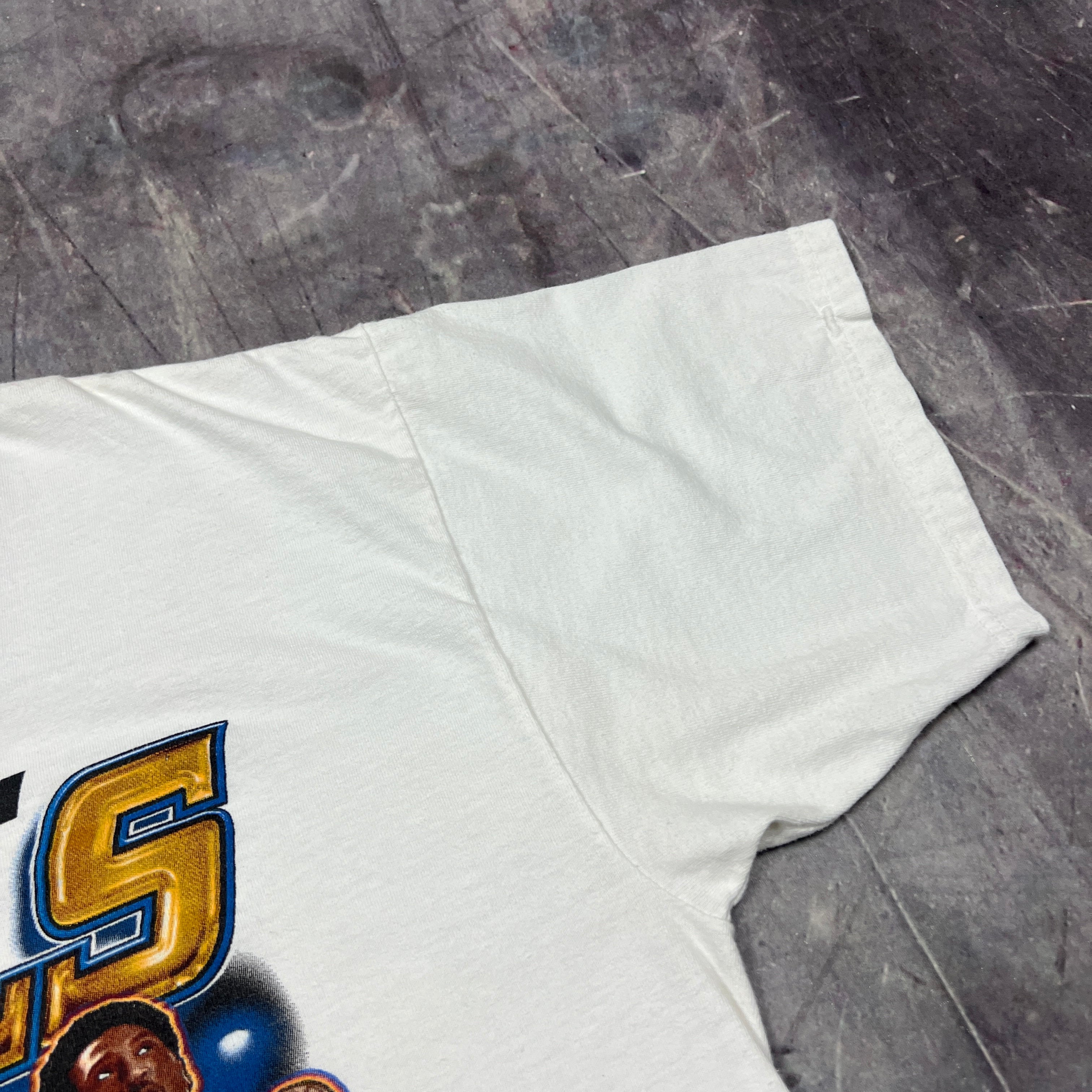 2001 White Kobe Vs Allen Iverson NBA Finals Graphic Shirt XL AS82
