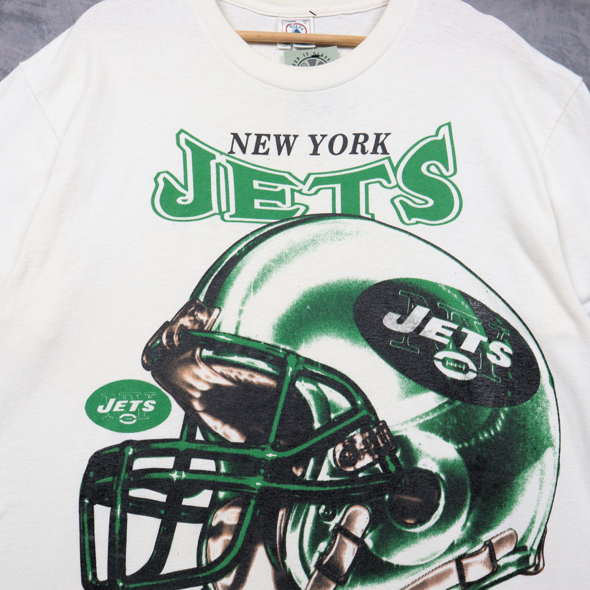 00s White New York Jets Beast Of The East Shirt 6641
