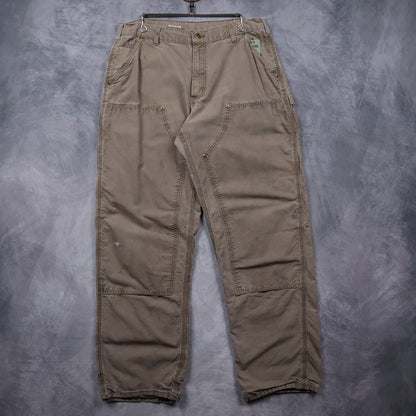 Y2K Tan Carhartt Original Dungaree Fit Double Knee Pants 5043
