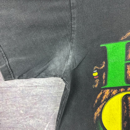 Early 00s Black Bob Marley Rap Tee Style Graphic Shirt L 2845