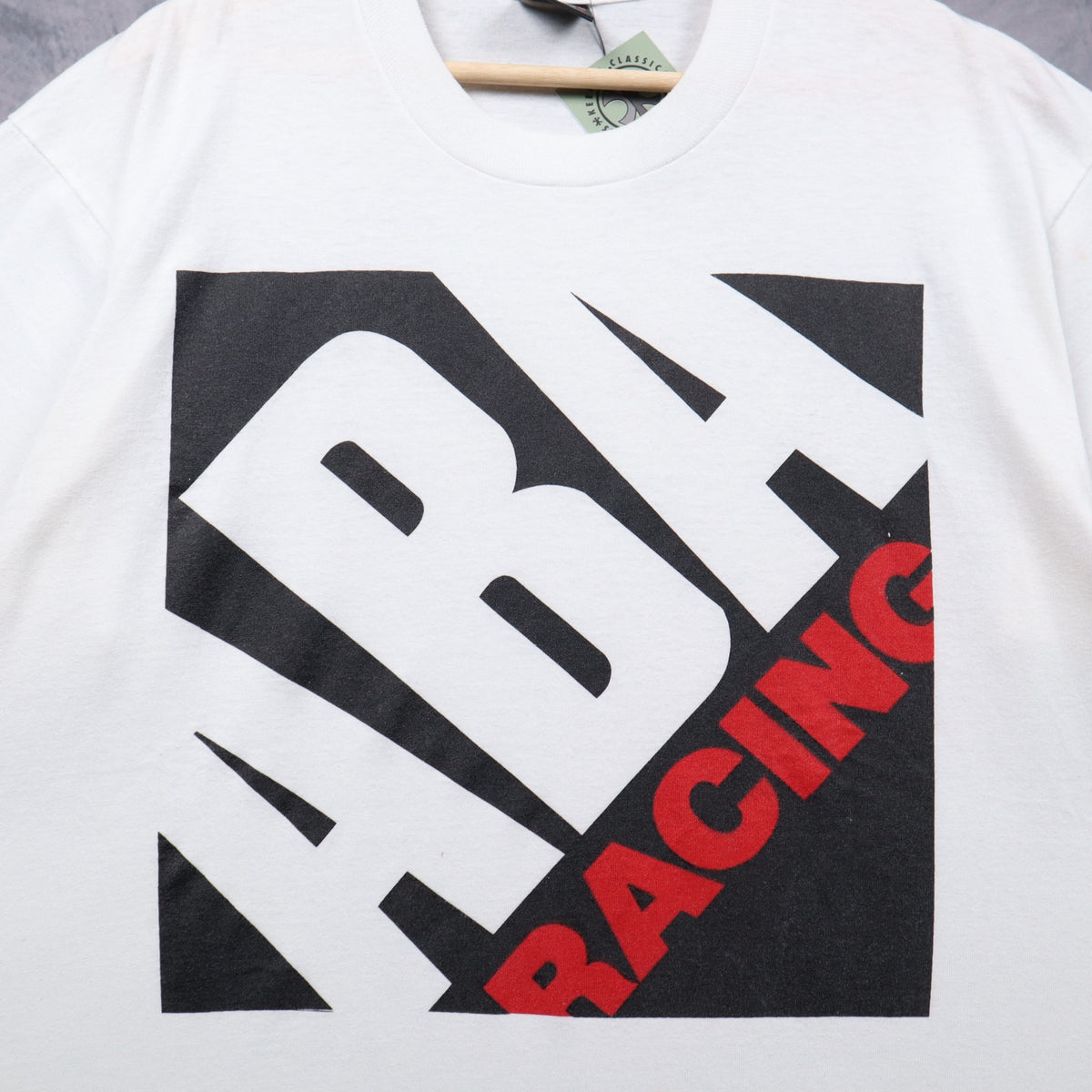 90s White ABA Racing Shirt 7260