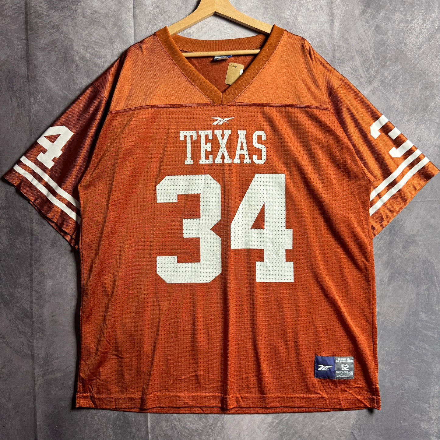 90s Orange Texas Longhorns Ricky Williams Reebok #34 Jersey 4574