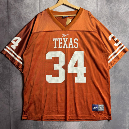 90s Orange Texas Longhorns Ricky Williams Reebok #34 Jersey 4574