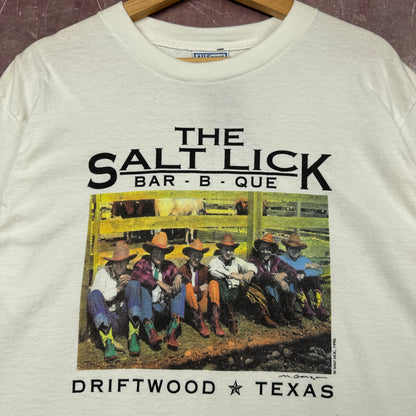 90s White Salt Lick BBQ Shirt 3815