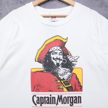 90s White Captain Morgan Shirt 5528
