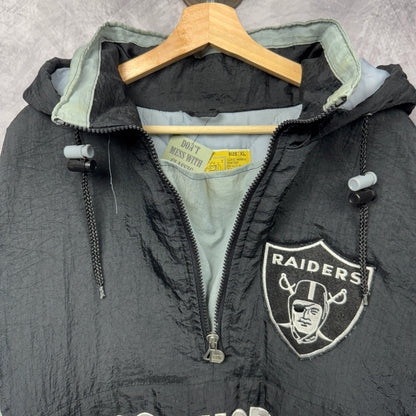 90s Black Los Angeles Raiders Jacket 4067