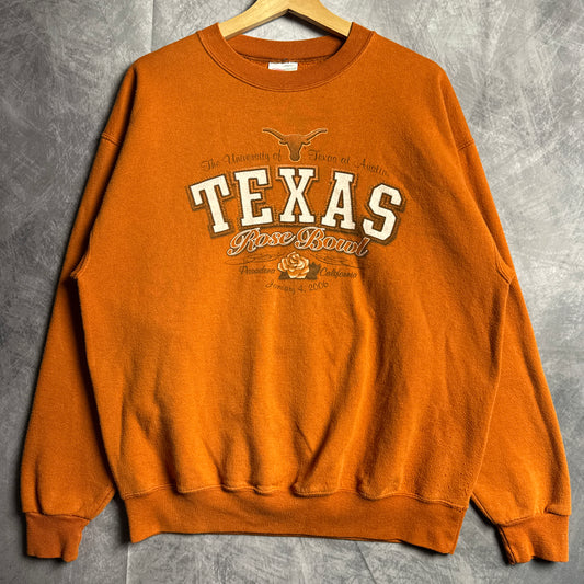 2006 Orange Texas Longhorns Rose Bowl Crewneck Sweatshirt 4438