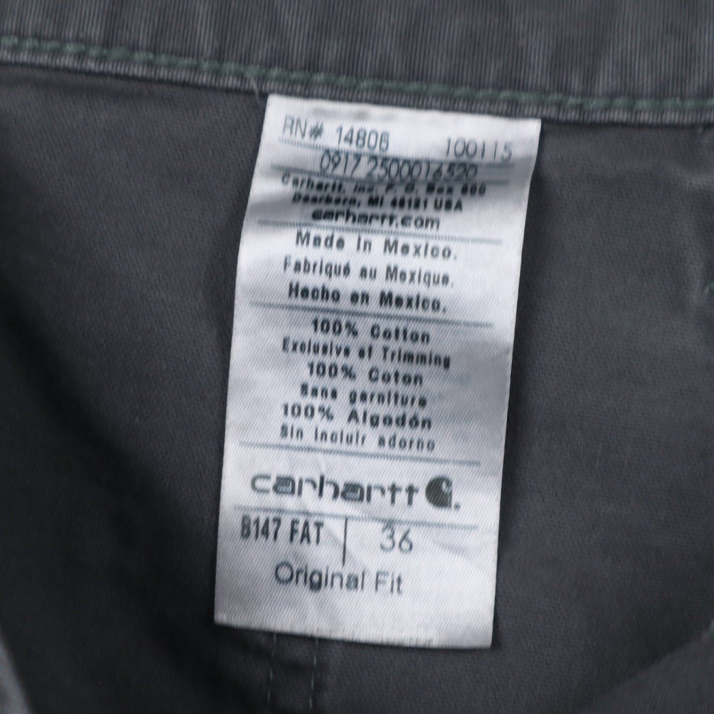 2000s Grey Carhartt Original Fit Carpenter Shorts 5173