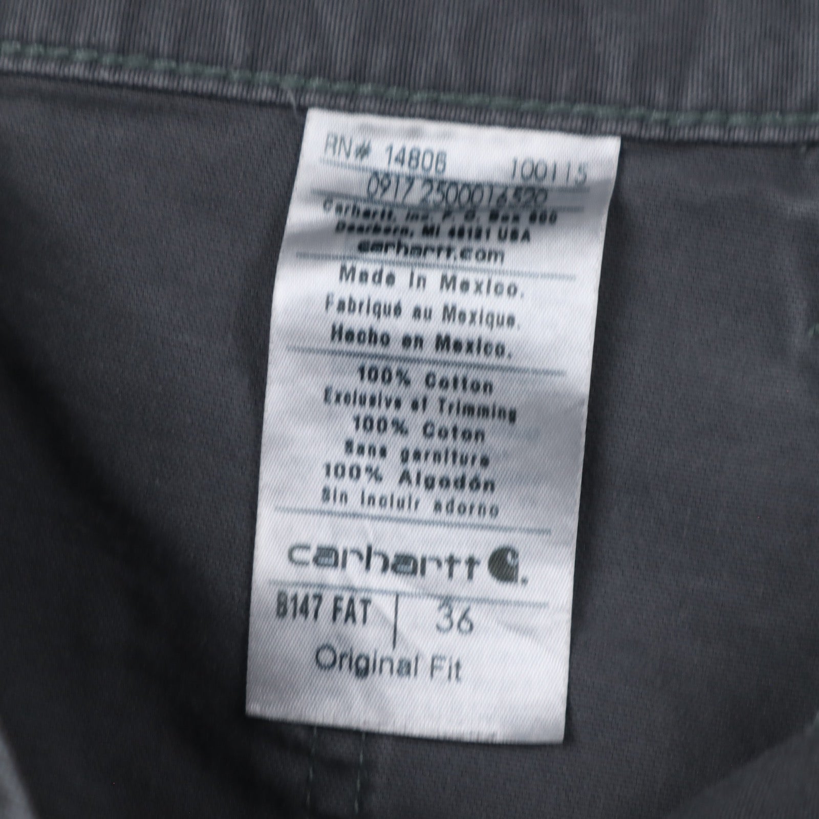 2000s Grey Carhartt Original Fit Carpenter Shorts 5173