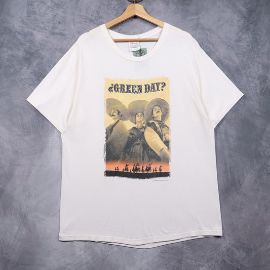 2001 White Green Day Warning Tour Shirt 4935
