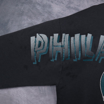 1995 Black Philadelphia Eagles Crewneck Sweatshirt 6491