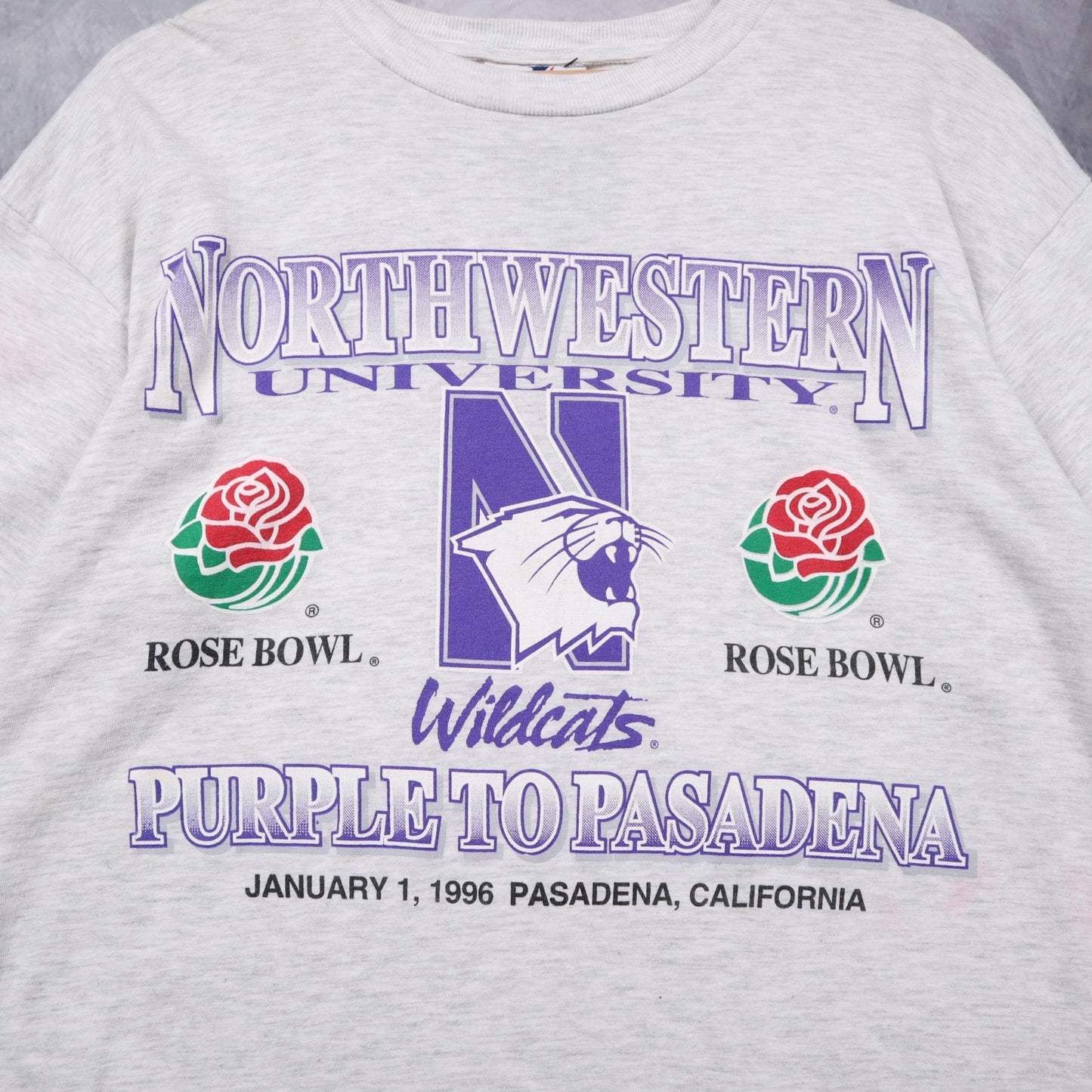 1996 Grey Northwestern Rose Bowl Shirt 4687