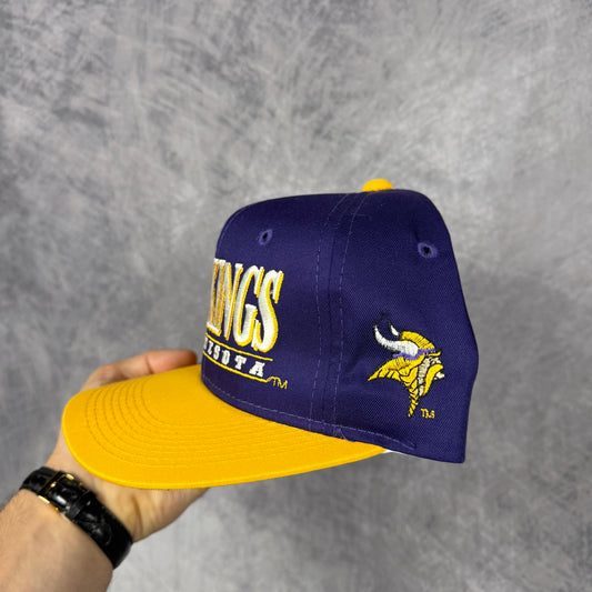 90s Purple Minnesota Vikings Snapback Hat 6799